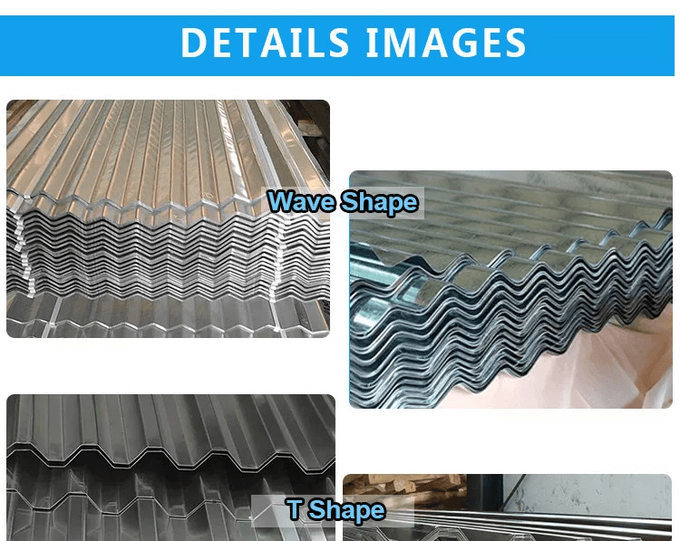 el indicador acanalado de la techumbre del metal del grueso de 0.18m m galvanizó la hoja de acero en Zimbabwee 1