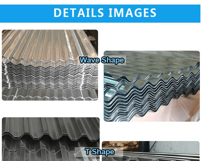 el indicador acanalado de la techumbre del metal del grueso de 0.18m m galvanizó la hoja de acero en Zimbabwee 1