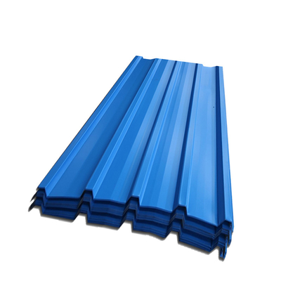 AZ20 prepintó azul de acero del indicador de la hoja que cubría 32 galvanizado cubrió la techumbre