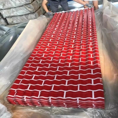 DX51D rojos colorean a Tin Sheet revestido que el color de JIS cubrió el Galvalume para la construcción