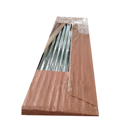 AZ150 galvanizó la hoja acanalada de la techumbre del Galvalume Z30 de la hoja 0.15m m