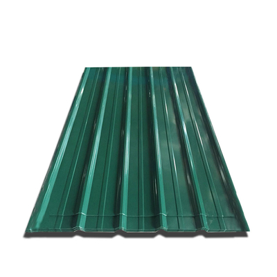 El tejado del metal del verde del PE 30-275g/M2 artesona RAL 9012 coloreó las hojas de metal acanaladas