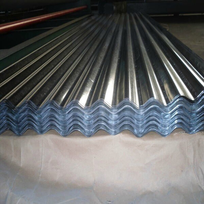 AZ150 galvanizó la hoja acanalada de la techumbre del Galvalume Z30 de la hoja 0.15m m