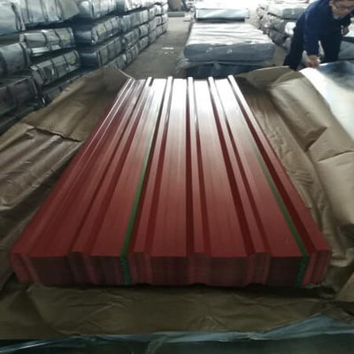 La hoja de metal azul de SGHC PPGI acanaló la teja de techumbre del metal