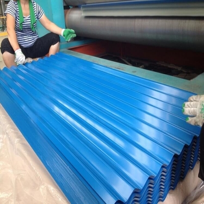 el grueso PPGI de 0.4mm-3.0m m que cubría la hoja galvanizó la anchura acanalada de 600mm-1250m m