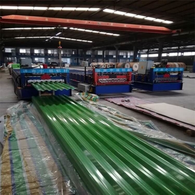 el grueso PPGI de 0.4mm-3.0m m que cubría la hoja galvanizó la anchura acanalada de 600mm-1250m m