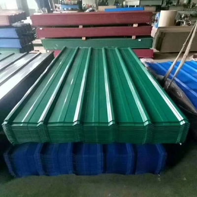 el grueso PPGI de 0.4mm-3.0m m que cubría la hoja galvanizó la anchura acanalada de 600mm-1250m m