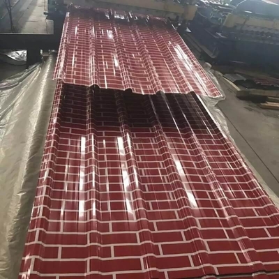 AZ20-AZ160 prepintó cubrir la hoja impermeable de la techumbre de la hoja 0.5m m