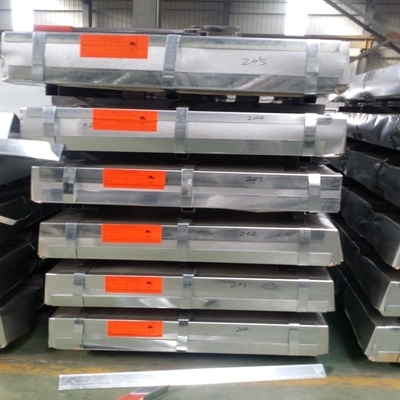 AZ150 galvanizó cubrir la hoja 0.15m m galvanizó la techumbre acanalada del metal