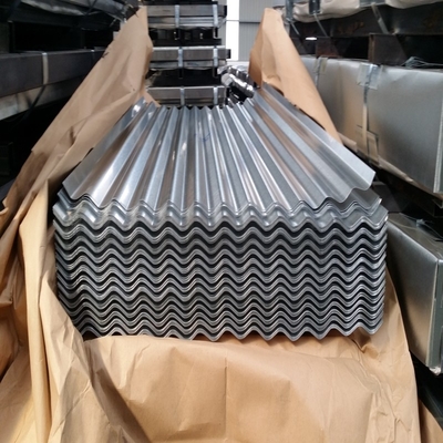 Z30 - 275g/M2 galvanizó la hoja acanalada 0.8m m que 4x8 acanaló la chapa galvanizada
