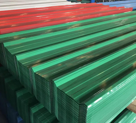 La techumbre roja del metal de SGCC cubre el BSI que el ISO 14001 colorea la hoja de acero revestida