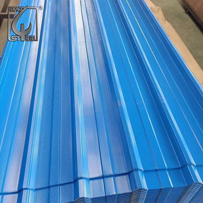 El color de DX52D 3M cubrió cubrir las hojas acanaladas rojas de la techumbre del metal de la hoja