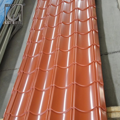 AZ20 prepintó azul de acero del indicador de la hoja que cubría 32 galvanizado cubrió la techumbre