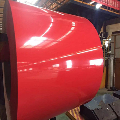 Ppgi rojo prepintó color de acero galvanizado de la bobina 30-275g/M2 cubrió el rollo de acero