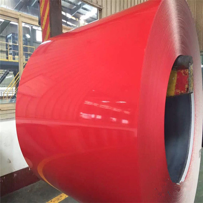 Ppgi rojo prepintó color de acero galvanizado de la bobina 30-275g/M2 cubrió el rollo de acero