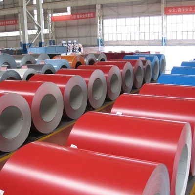 La bobina roja RAL9003 del SGS PPGL prepintó bobinas de acero galvanizadas