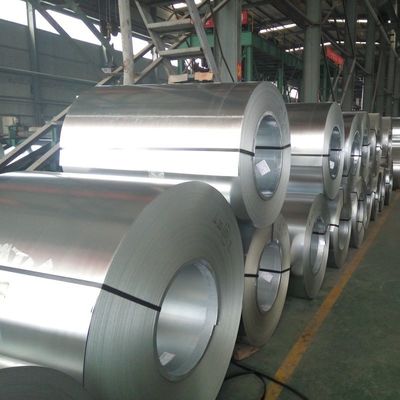 bobina galvanizada 508mm/610m m de la hoja de acero del soldado enrollado en el ejército con la fuerza de producción 195-420N/mm2